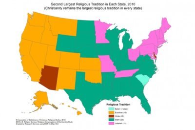 佛教成为美国西部第二大宗教